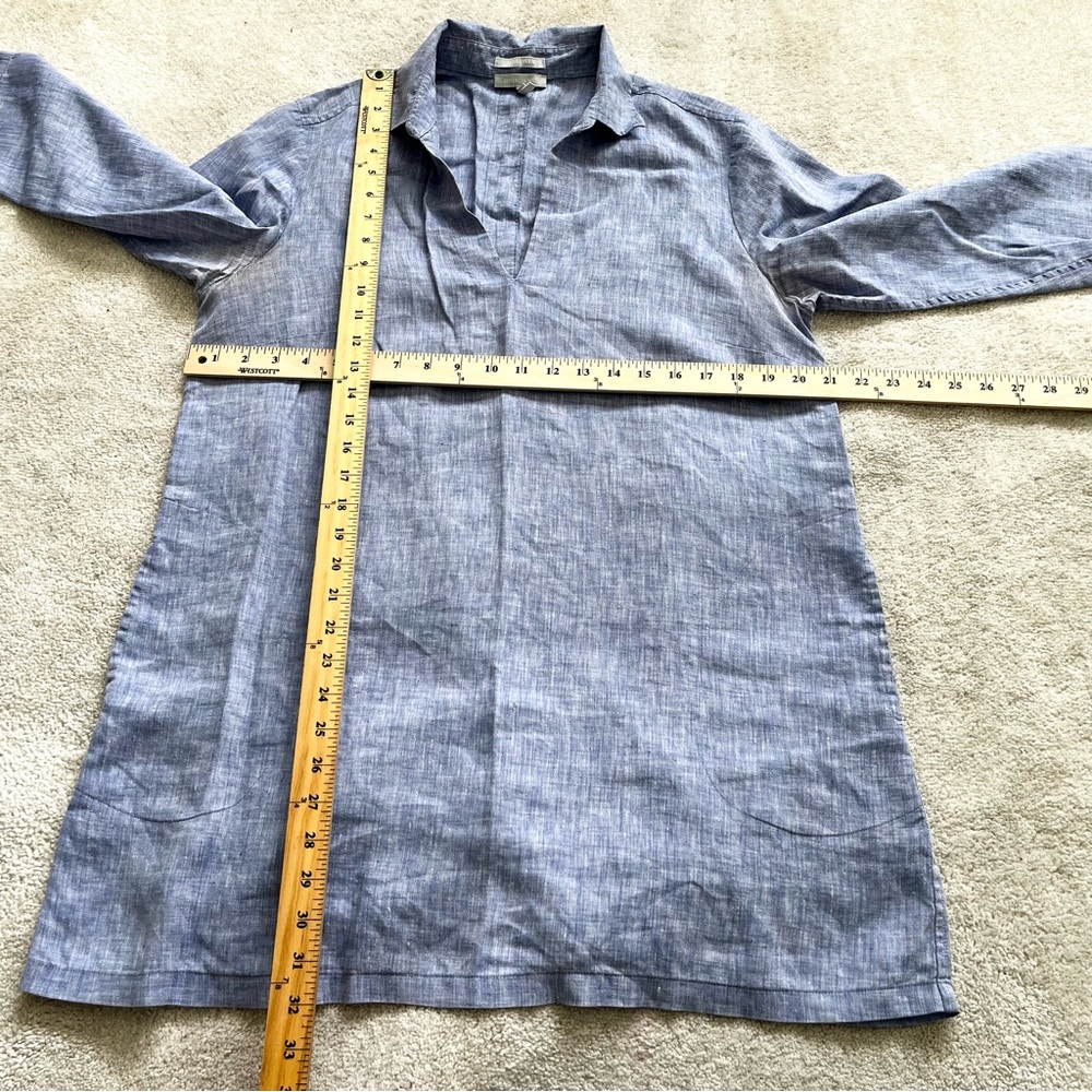 HINSON WU Aileen 3/4 Sleeve Luxe Linen Top With Pockets Size 10 Minimalist - Picture 9 of 10